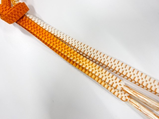 JAPANESE KIMONO / UNUSED HAND-TIED OBIJIME